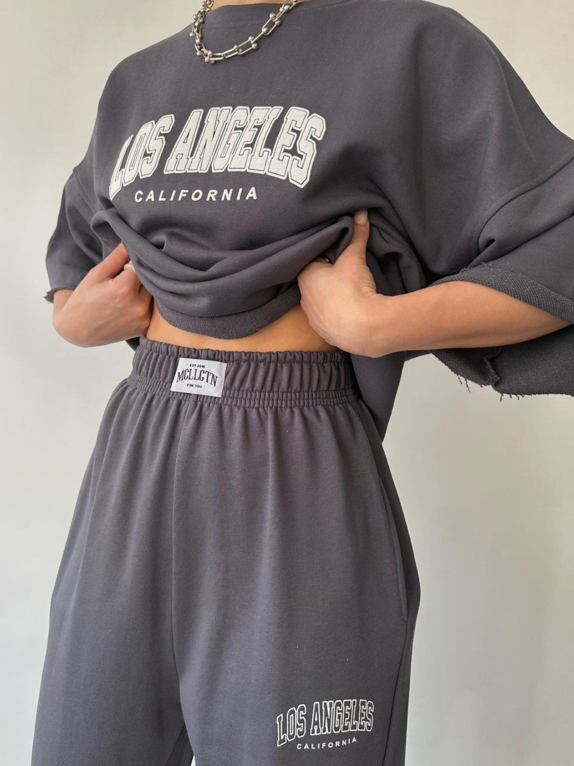 LOS ANGELES CALIFORNIA Graphic Sweatshirt and Sweatpants Set (Copy)