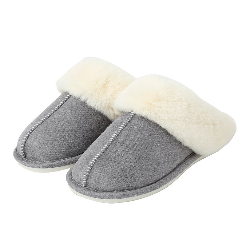 Faux Suede Center Seam Slippers (Copy)