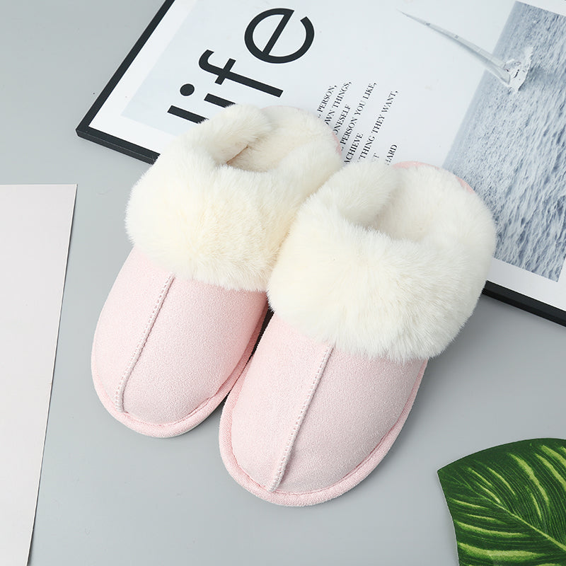 Faux Suede Center Seam Slippers (Copy)