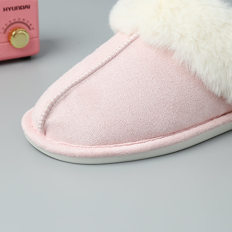 Faux Suede Center Seam Slippers (Copy)