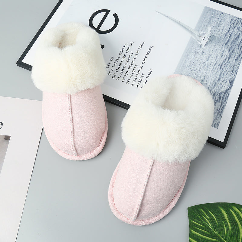 Faux Suede Center Seam Slippers (Copy)