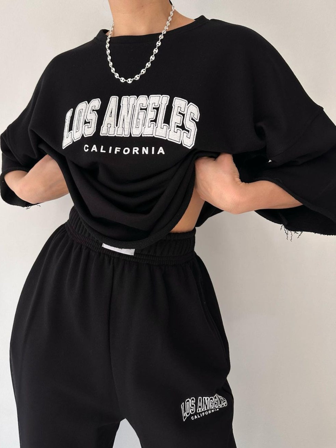 LOS ANGELES CALIFORNIA Graphic Sweatshirt and Sweatpants Set (Copy)