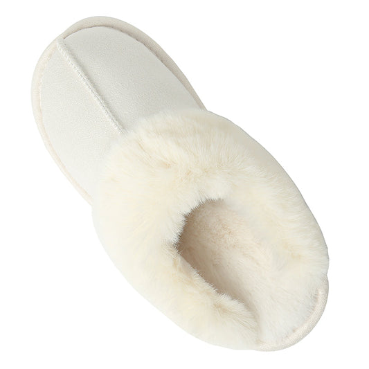 Faux Suede Center Seam Slippers (Copy)