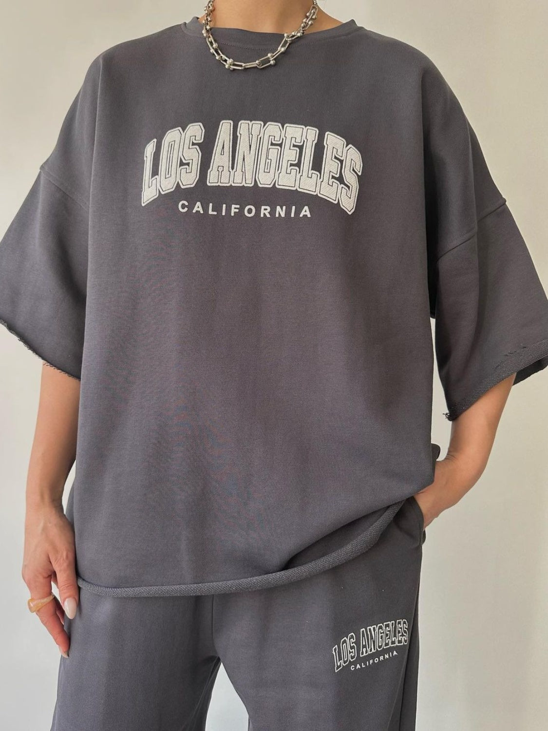 LOS ANGELES CALIFORNIA Graphic Sweatshirt and Sweatpants Set (Copy)