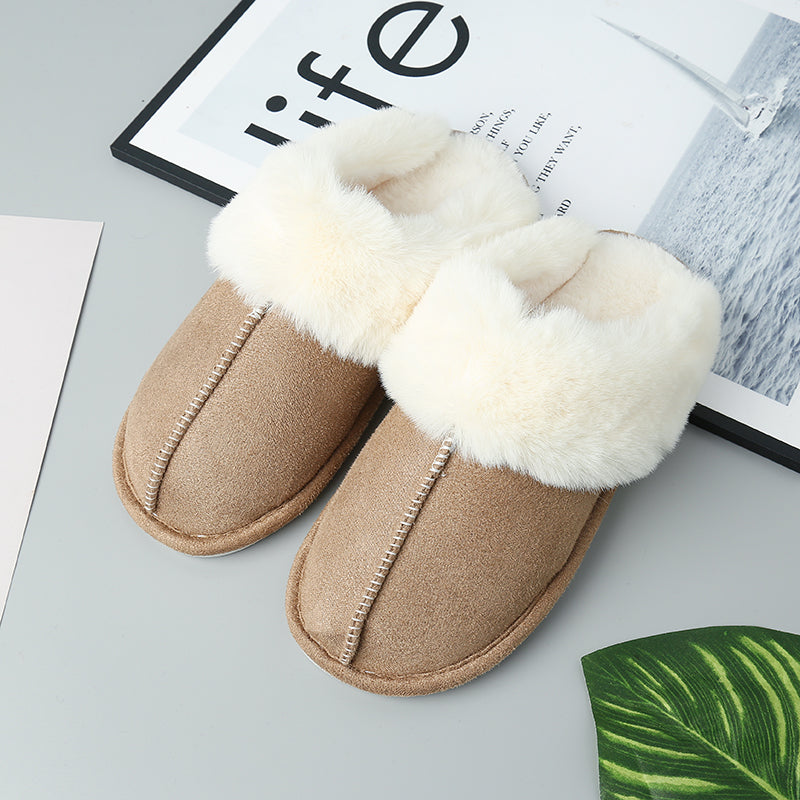 Faux Suede Center Seam Slippers (Copy)