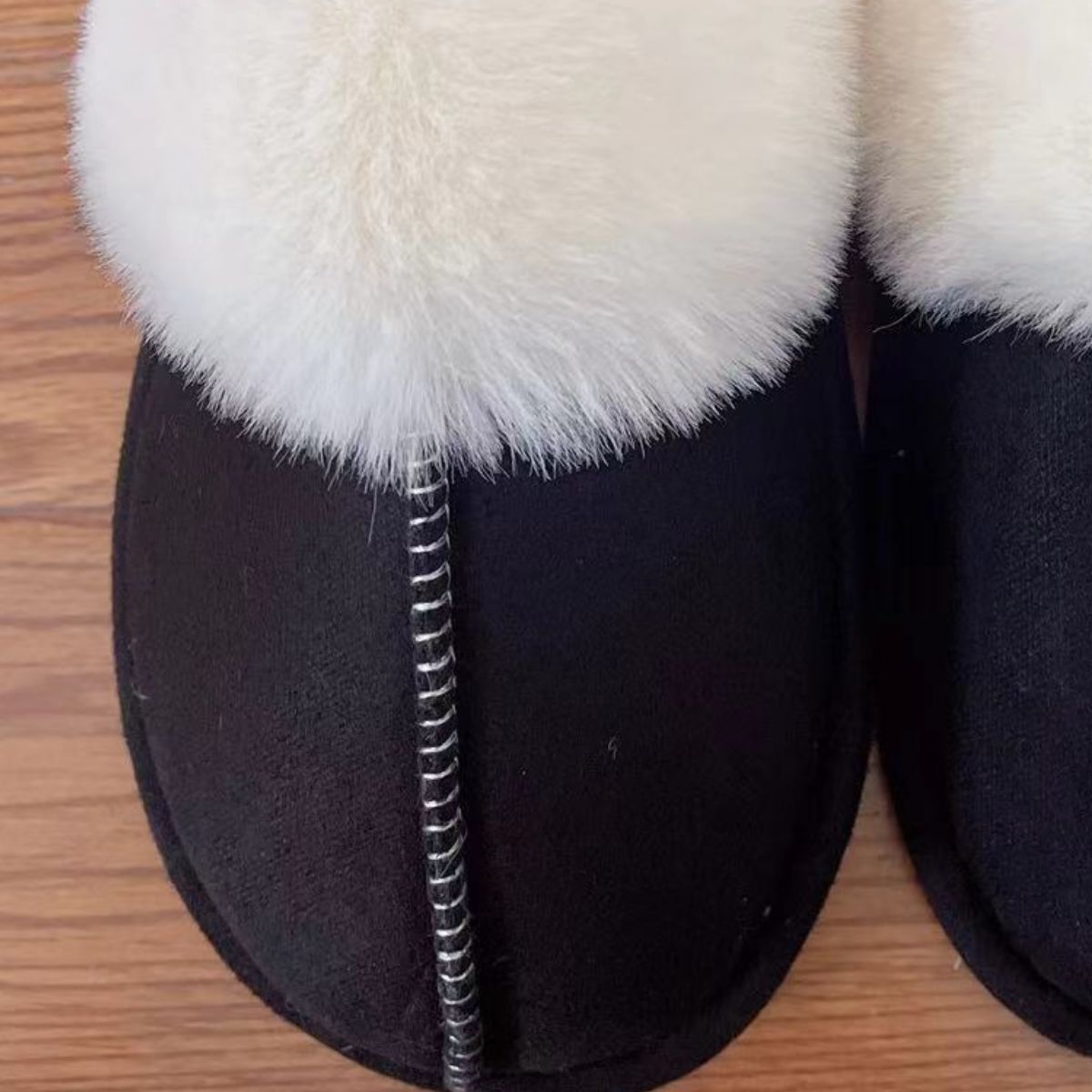 Faux Suede Center Seam Slippers (Copy)