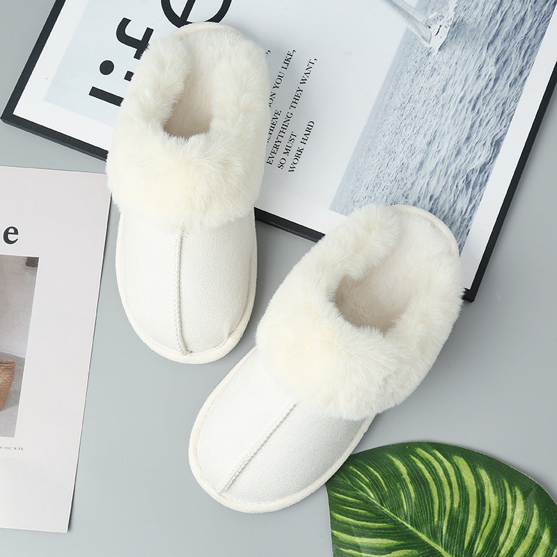 Faux Suede Center Seam Slippers (Copy)
