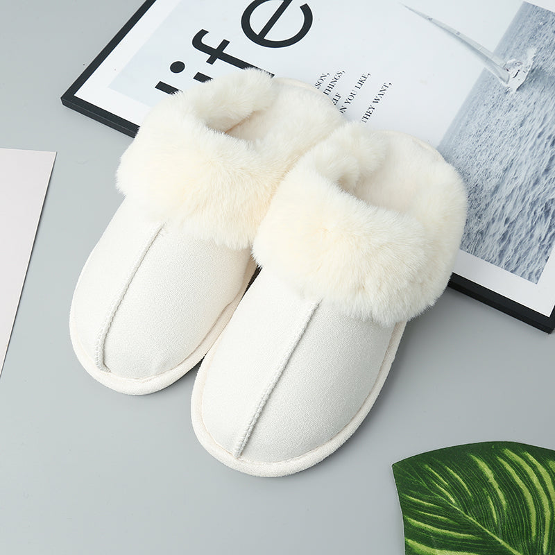 Faux Suede Center Seam Slippers (Copy)