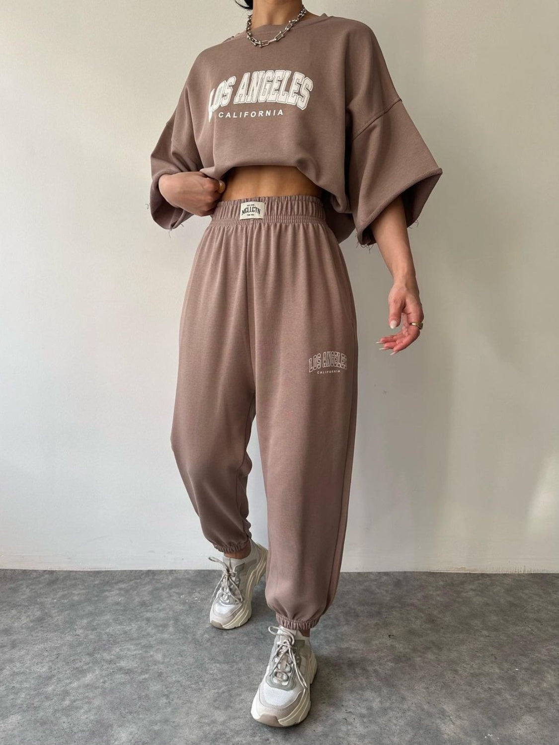 LOS ANGELES CALIFORNIA Graphic Sweatshirt and Sweatpants Set (Copy)
