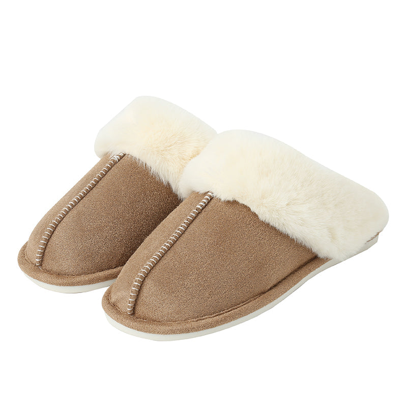Faux Suede Center Seam Slippers (Copy)